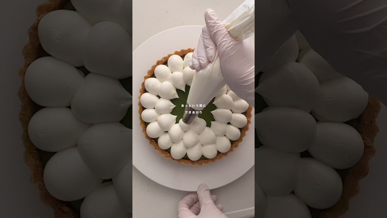 すぐ作れる！【オーブン不使用】超簡単！濃い抹茶ティラミスタルトの作り方#お菓子作り #ティラミス#抹茶ケーキ#タルト