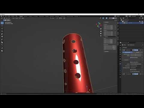 Modelling  a Cylinder with Holes in Blender 3D 3 . 2 Tutorial - Easy Method