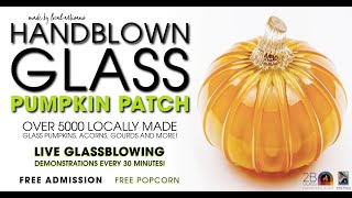 This Weekend in Folsom - Handblown Glass Pumpkin Patch
