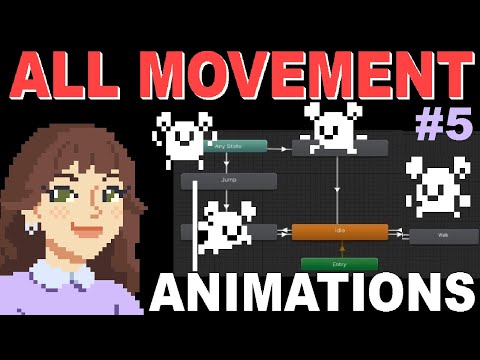 Idle, Run, Jump, Fall, Wallslide Platformer Animations -  2D Platformer Unity #5