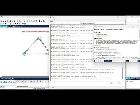 SRWE 6.4.1 Packet Tracer - Implement EtherChannel