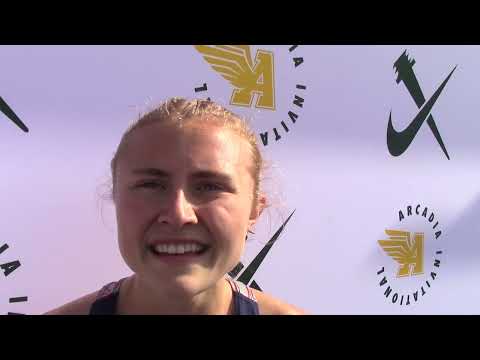 Emry Schwalm 1st Place Girls Open Mile Section 1 at Arcadia Invitational