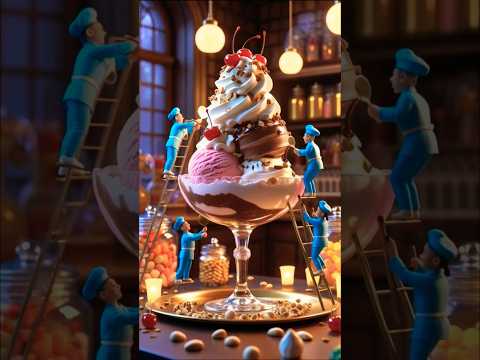 People have decorated the glass of ice cream with a beautiful design🥱😄😄😋#icecream #viralshort