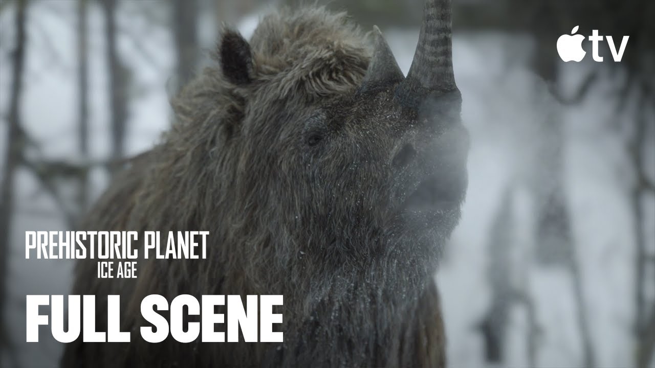 Prehistoric Planet: Ice Age — Rhinos Are Fast Runners | Season 3 Scene | Apple TV