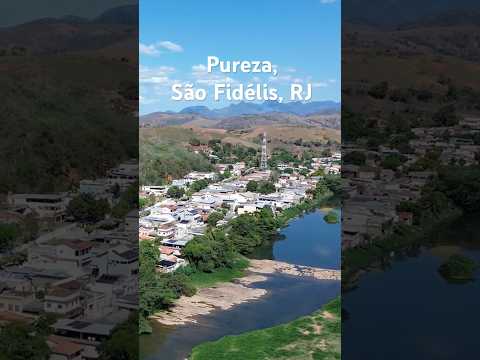 Imagens aéreas de Pureza, distrito de São Fidélis, RJ.