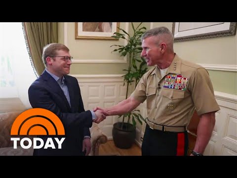 Marine Reunites With Man Who Saved His Life