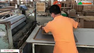 Hà Nội | Hướng dẫn lăn keo dán Veneer lên ván MDF