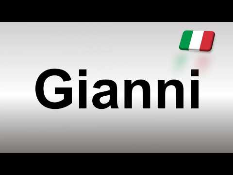 How to Pronounce Gianni? (Italian Name)