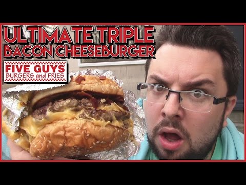 Ultimate Triple Bacon Cheeseburger Five Guys UK Review