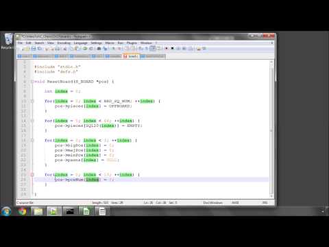 Programming A Chess Engine in C Part 13 - Position Setup - Reset Board