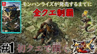 モンハンライズが発売されるまでにダブルクロス全クエ制覇へ【MHXX】part1～初クエで躓く～