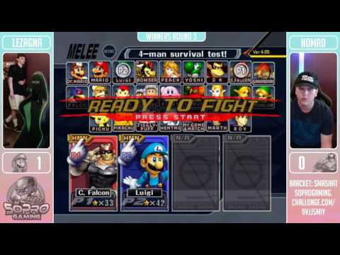 Sopro #50 SSBM - Nomad (C. Falcon) Vs. Lezagna (Luigi) Winners Round 3