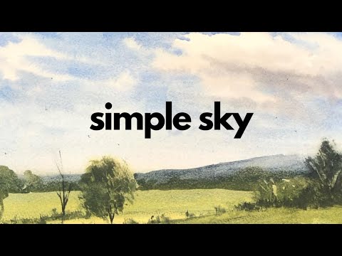 How to Paint a Sky in Watercolor (step-by-step) - Matthew White