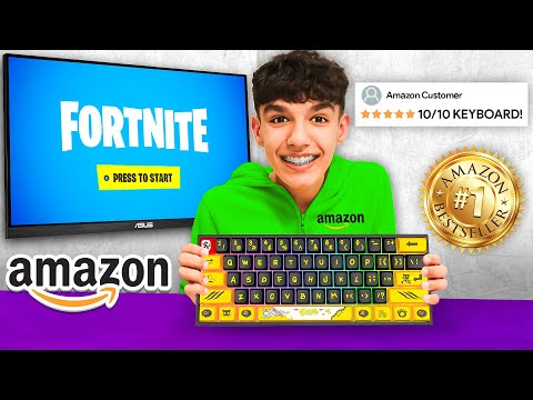 I Used The #1 BEST Selling Keyboard On Amazon To Play Fortnite!