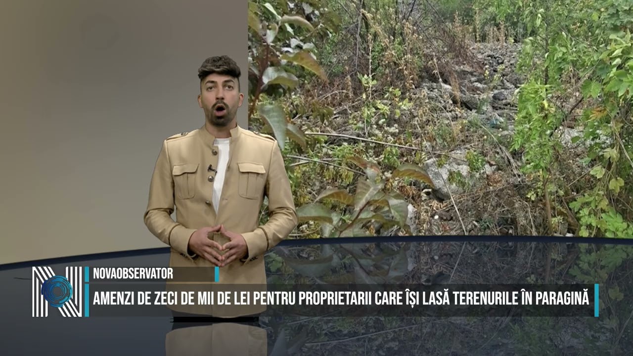 AMENZI DE ZECI DE MII DE LEI PENTRU PROPRIETARII CARE ÎȘI LASĂ TERENURILE ÎN PARAGINĂ