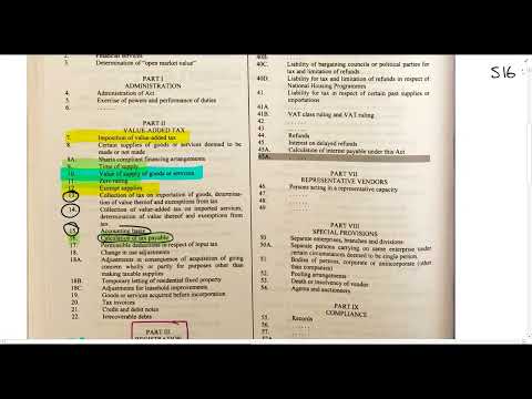 VAT: How to use VAT Act 14min