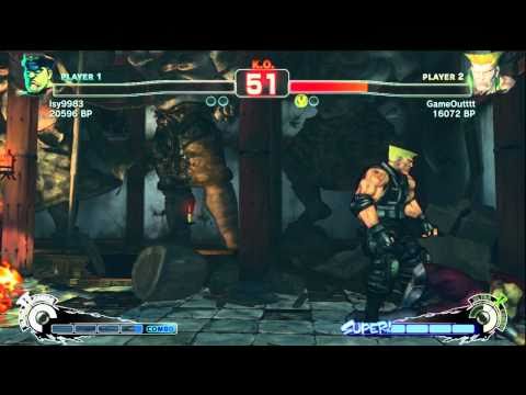 藍弟 lsy9983 [Bison] vs GameOutttt [Guile] SSF4 Japanese Online Ranked Matches - TRUE-HD