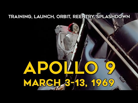 Apollo 9 - Historical Footage, Full Mission, Narration, HD,  McDivitt, Scott, Schweickart
