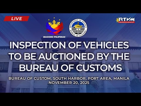 Bureau of Customs’ Public Auction of Seven Discaya Luxury Vehicles 11/20/202