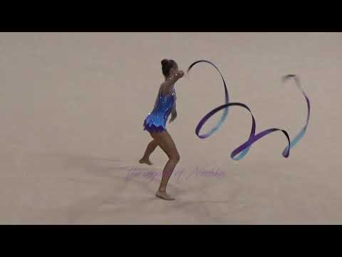 Maria CANILHAS (POR) ribbon - 2015 Stuttgart worlds Qualifs