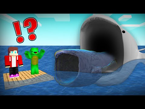 Mikey & JJ vs BLOOP MONSTER vs SEA EATER CHALLENGE in Minecraft Challenge - Mikey & JJ Maizen