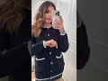Sobretudo Feminino de Tricot com Botões e Detalhes em Pelinho - Preto