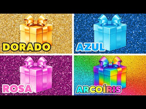 Choose a Gift from 4 🎁 Gold, Blue, Pink or Rainbow? 🌈💙🎀💛Choose Your Gift 😍