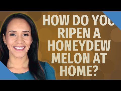 How do you ripen a honeydew melon at home?