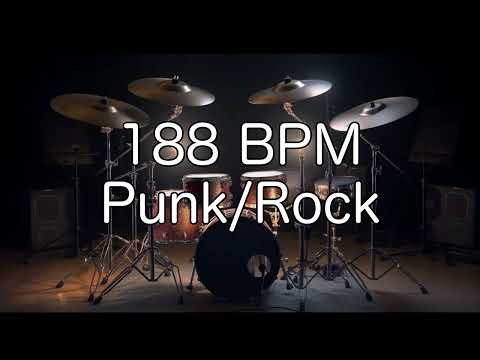Punk/Rock Groove: 188 BPM Drum Beat for Musicians