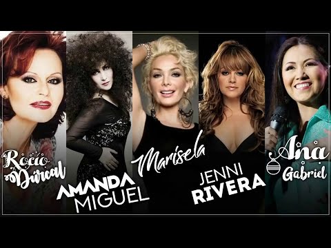 Ana Gabriel, Rocío Dúrcal, Amanda Miguel, Marisela Y Jenni Rivera EXITOS Mix Sus Mejores Canciones