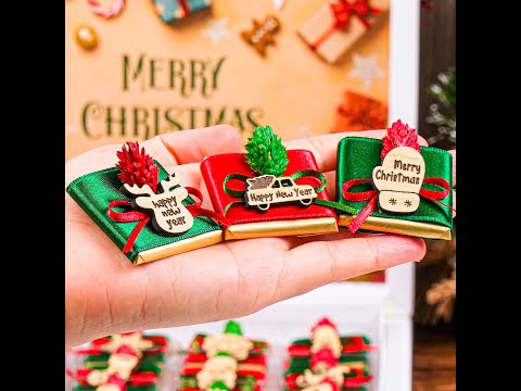 Christmas Present Idea Chocolate Favor, Christmas Chocolate Gift, Xmas Gift, Holiday Chocolate Box