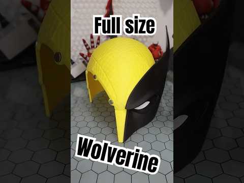 Real-Life Wolverine Mask 3D #3d #p1s #wolverine #marvel #mask #timelapse #deadpool