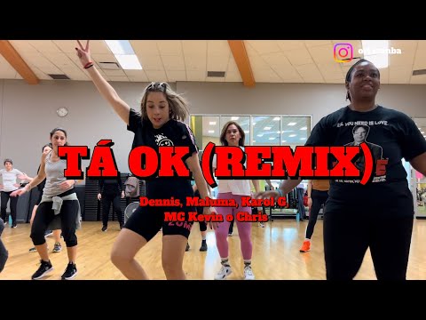 ZUMBA Fitness || TÁ OK (REMIX) - DENNIS, MC Kevin o Chris, Maluma, Karol G | Easy Zumba Choreography