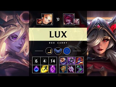 Lux Carry vs Xayah: Triple Kill, Killing spree - EUW Diamond Patch 14.24