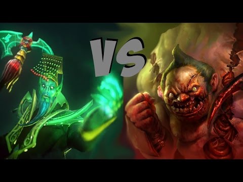 DOTA 2 NECROPHOS vs PUDGE