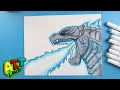 How To Draw GODZILLA ATOMIC BLAST
