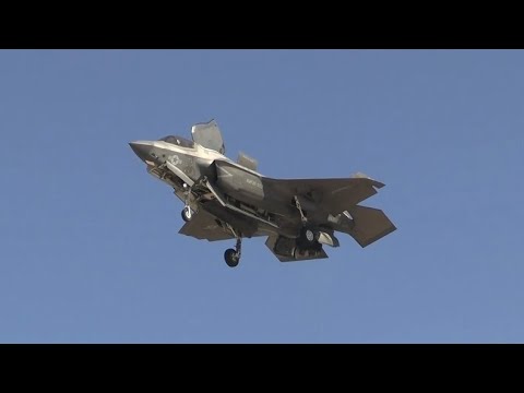 F-35B Vertical Takeoff And Flight At Airshow