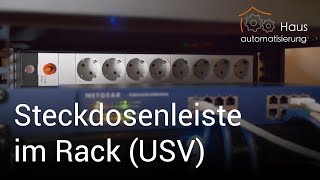 Steckdosenleiste im Rack + USV
