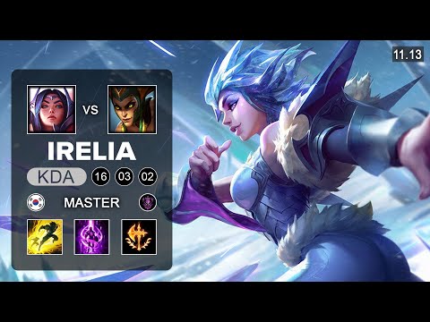 Irelia Top vs Cassiopeia - KR Master Patch 11.13