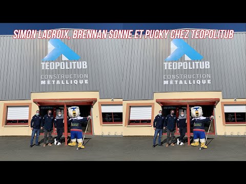 Simon LACROIX, Brennan SONNE et Pucky en visite chez Teopolitub