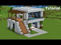 Minecraft Tutorial: How to Build a Modern Underground House - Easy #11