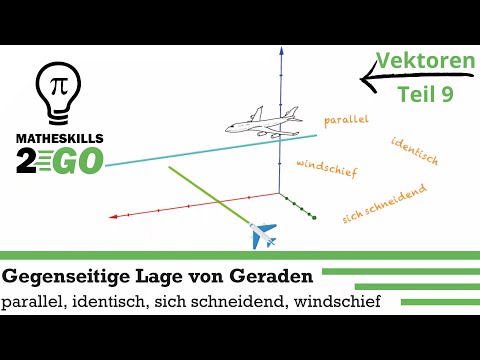 Position of lines in space | parallel, identical, intersecting, skew | Explanation & calculation