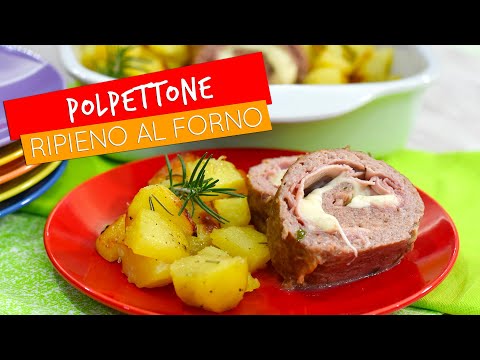Polpettone ripieno al forno - Ricette facile e veloce