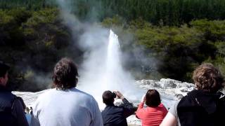 preview picture of video 'Wai-O-Tapu Geothermal Wonderland Lady Knox Geyser'