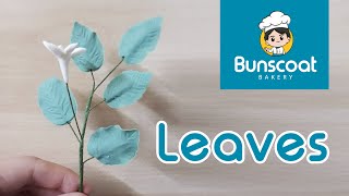 How to make a leaf for roses using Gumpaste