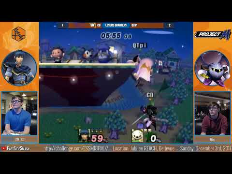 ESS Monthly #18: UW | CD (Marth) vs Qtip (Meta Knight) - Losers Quarter Finals - Project M