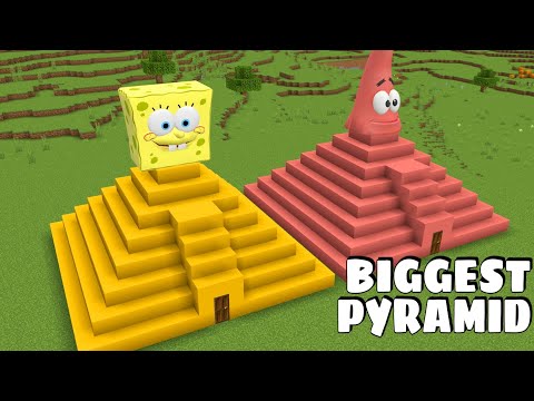 I found PYRAMID TEMPLE OF SPONGEBOB AND PATRICK in Minecraft - Gameplay - Coffin Meme