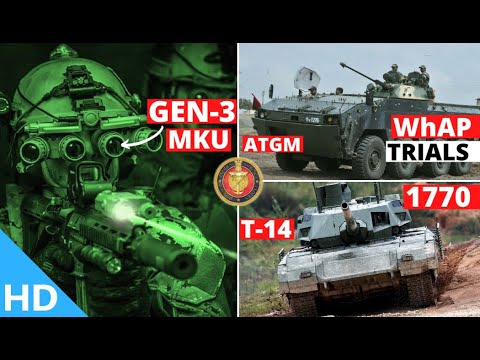 Indian Defence Updates : T14 Armata Under FRCV,WhAP Floating Trials,MKU Gen-3 NVD,Akash1S ToT Signed