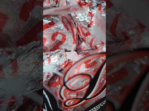 Hershey kisses white chocolate candies cane flavor #shorts