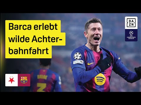 Slavia Prag - FC Barcelona | UEFA Champions League | DAZN Highlights